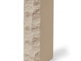Кирпич светло-персиковый облицовочный силикатный полнотелый колотый 1 НФ, М 150(Light Brick слоновая кость)
